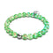 Emerald | .925 Sterling Silver | Firefly Glass Watercolor Bracelet